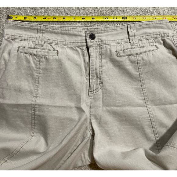 Calvin Klein Jeans Khakis Cropped Womens sz 8 100% Cotton Ripstop Fabric Casual - Picture 4 of 12